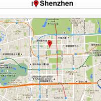 Shenzen Map Affiche