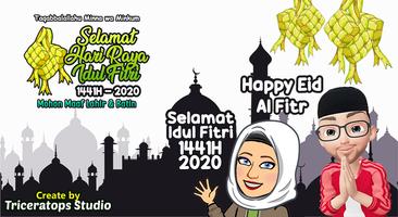 Sticker Happy EID Al Fitr 2022 Poster