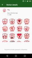 🐷 WAStickerApps Animaux Mignons capture d'écran 2