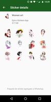 ♀ WAStickerApps Femmes capture d'écran 1