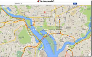 Washington DC Map captura de pantalla 2