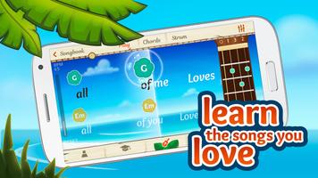 Ukulele Tuner and Learn Ukeoke الملصق