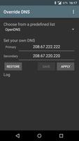 Override DNS (a DNS changer) capture d'écran 1
