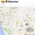 Myanmar map ไอคอน