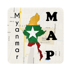 Myanmar Map biểu tượng