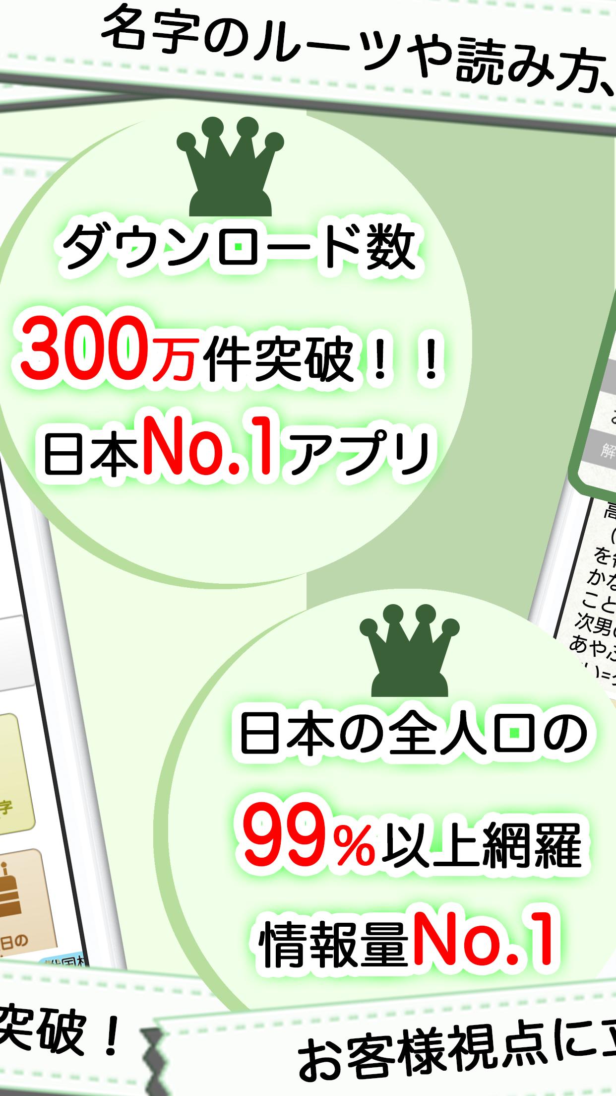 名字由来net 日本no 1姓氏解説アプリ 家紋検索 家系図登録100万人突破 Cho Android Tải Về Apk