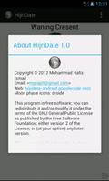Islamic Hijri Date capture d'écran 2