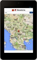 Macedonia map capture d'écran 1
