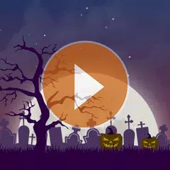 Animated Halloween weather bac