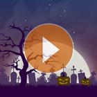 Animated Halloween weather bac Zeichen