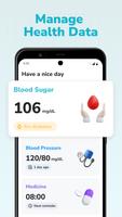 Blood Sugar & Pressure Tracker syot layar 1