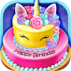 Birthday Cake Baking Design أيقونة