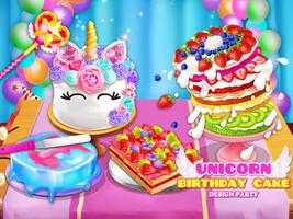 Birthday Cake Baking Design Plakat