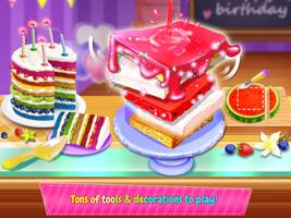 Birthday Cake Baking Design captura de pantalla 1