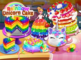 Unicorn Cake Cooking Games poster