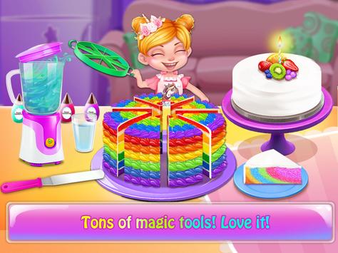 Rainbow Unicorn Cake Maker Game Memasak Gratis For Android Apk