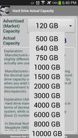 Hard Drive - Actual Capacity اسکرین شاٹ 1