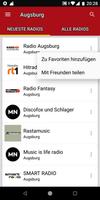 1 Schermata Radiosender Augsburg  - Deutsc