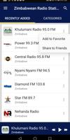 1 Schermata Zimbabwe Radio Stations