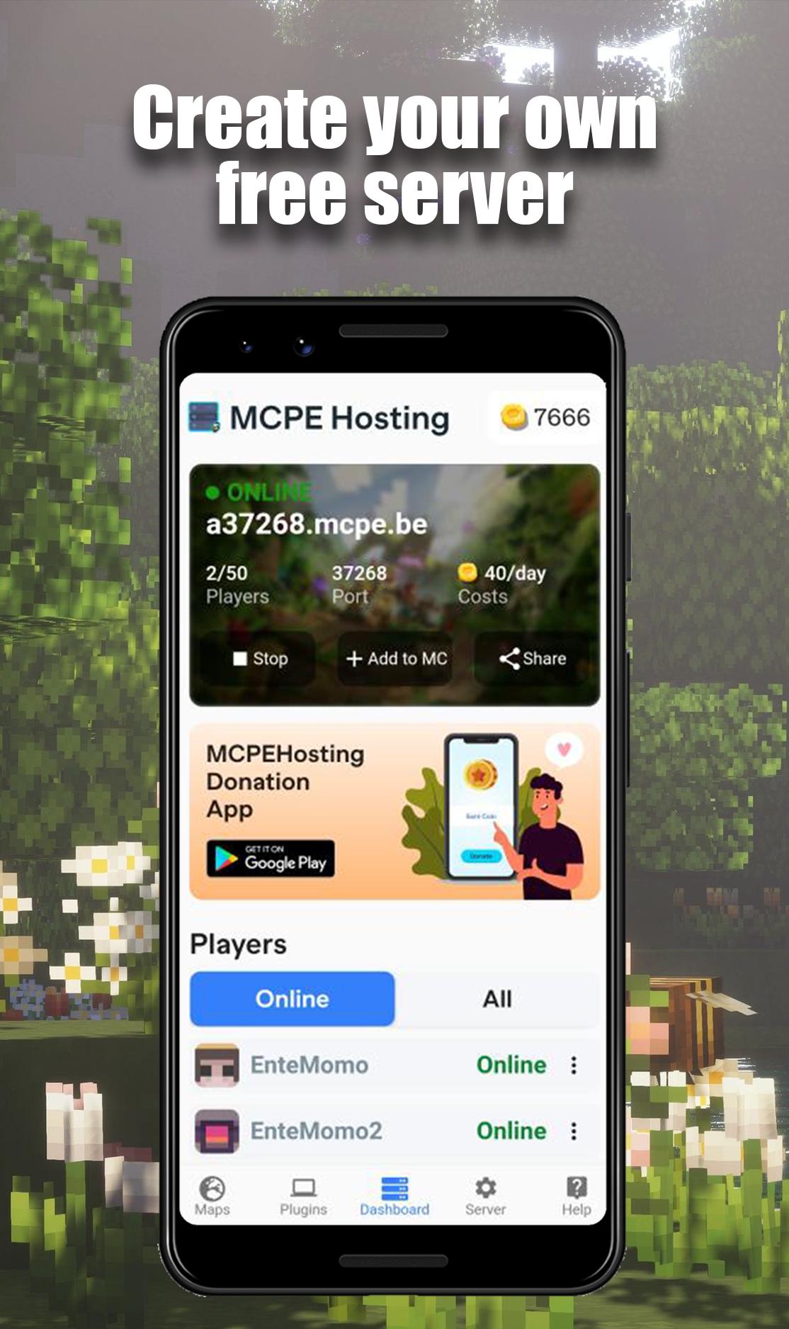 MCPEHosting - Create your own MCPE Server for Android - APK Download