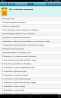 Poster Ophthalmic anaesthesia