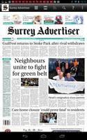 Surrey Advertiser Newspaper Affiche
