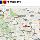Moldova map icône