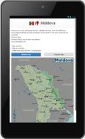 Moldova map Affiche