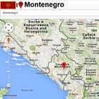 Montenegro map ikon