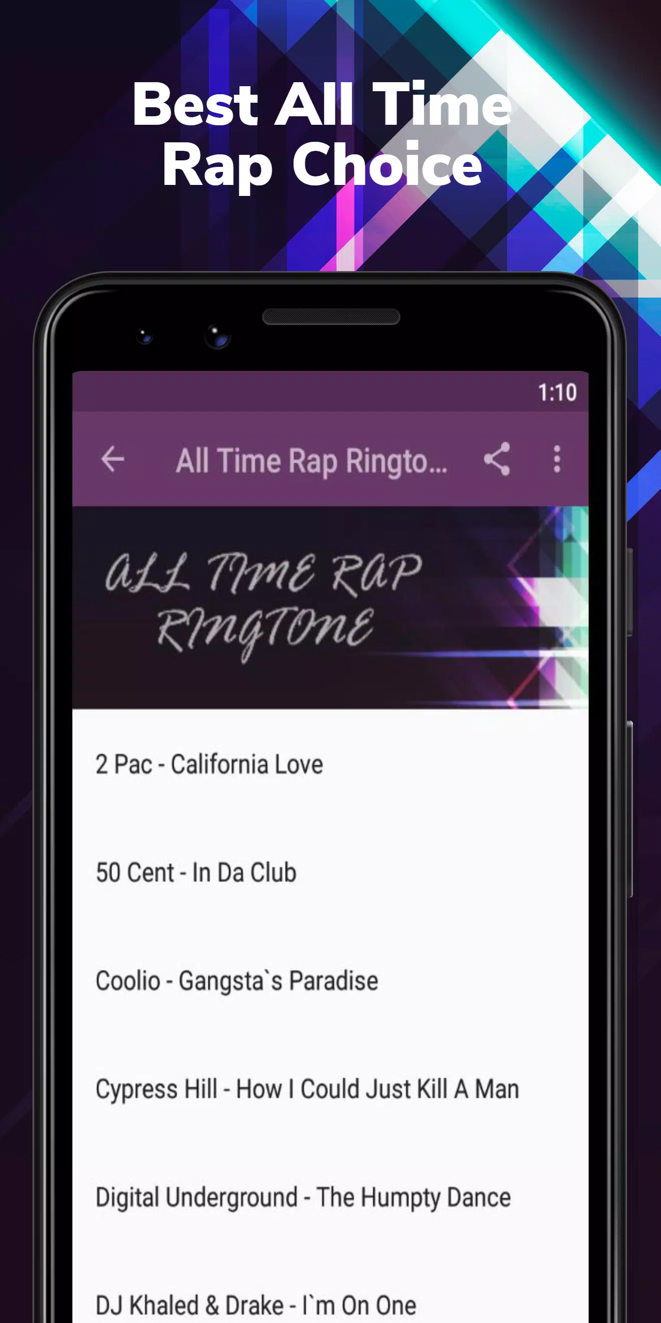 Free Ringtones - Hip Hop & Rap Music Tones APK pour Android Télécharger