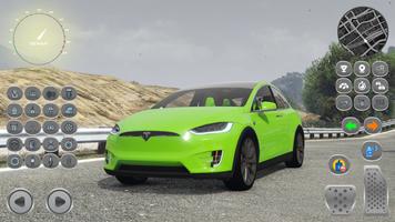 Racing Tesla Model X Simulator الملصق