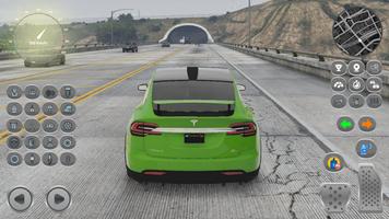 Racing Tesla Model X Simulator تصوير الشاشة 1