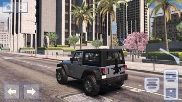 Car Sim Jeep Wrangler Driving تصوير الشاشة 3