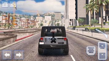 Car Sim Jeep Wrangler Driving تصوير الشاشة 1