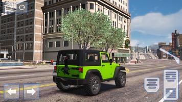 Car Sim Jeep Wrangler Driving تصوير الشاشة 2