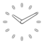 widget de reloj analógico icono