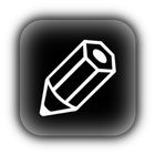 Transparent hand notes icon