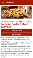 Shadhona Indian Restaurant in Bishops Stortford Affiche