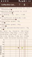 Coffee Brix Calculator Affiche
