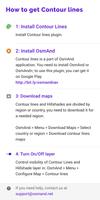 Contour lines plugin — OsmAnd تصوير الشاشة 1