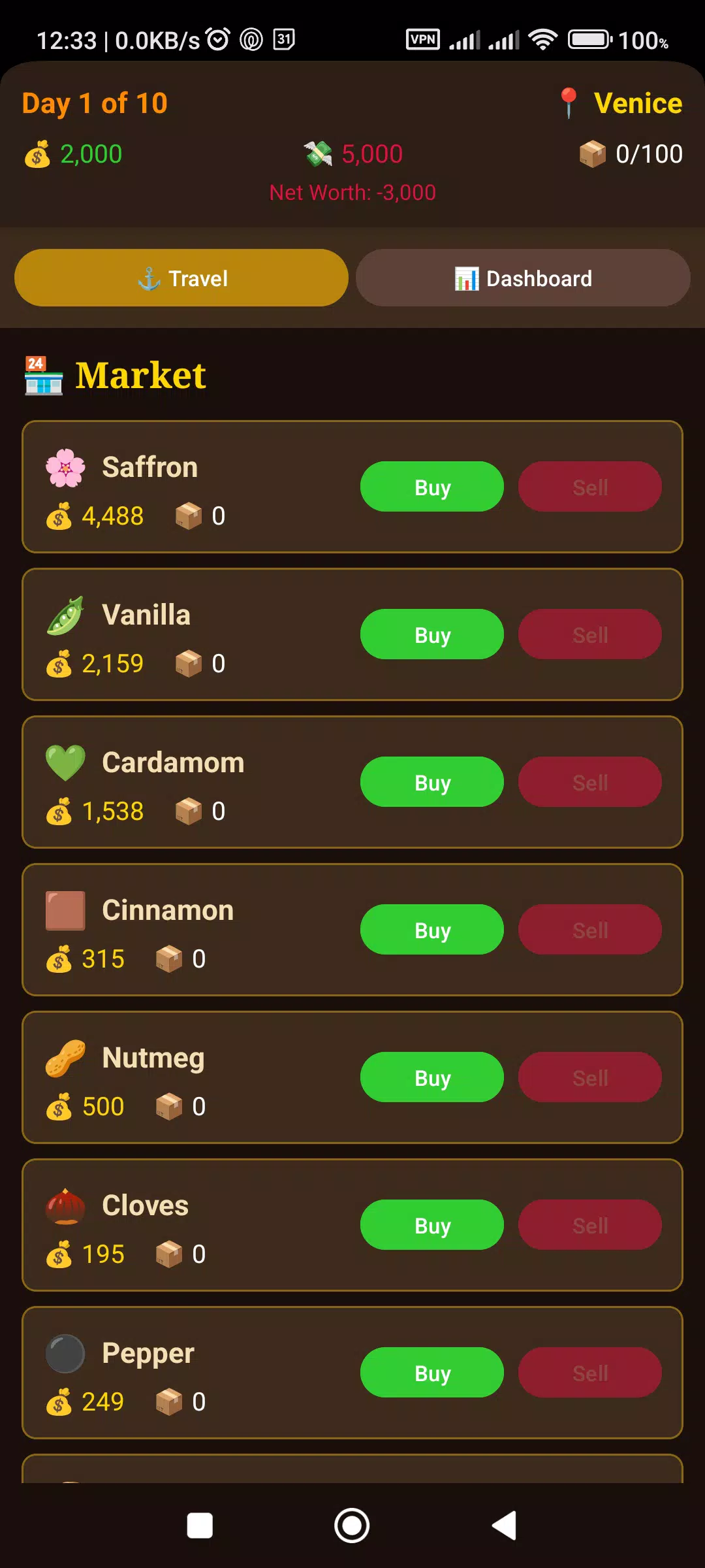 Spice Trader – The Game