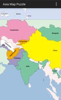 Asia Map Puzzle Affiche