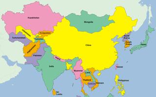 Asia Map Puzzle syot layar 2
