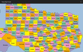 Texas Map Puzzle capture d'écran 1