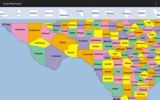 Texas Map Puzzle capture d'écran 2