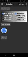 Next alarm:widget,notification capture d'écran 3
