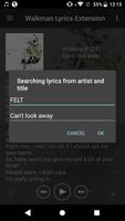 Walkman Lyrics Extension تصوير الشاشة 3