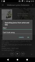 Walkman Lyrics Extension скриншот 3
