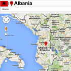 Albania map icône
