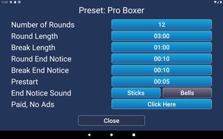Boxing iTimer No Ads capture d'écran 3